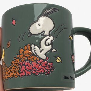 Snoopy Fall Mug Set of 2 – Hand Painted Peanuts Ceramic Cups